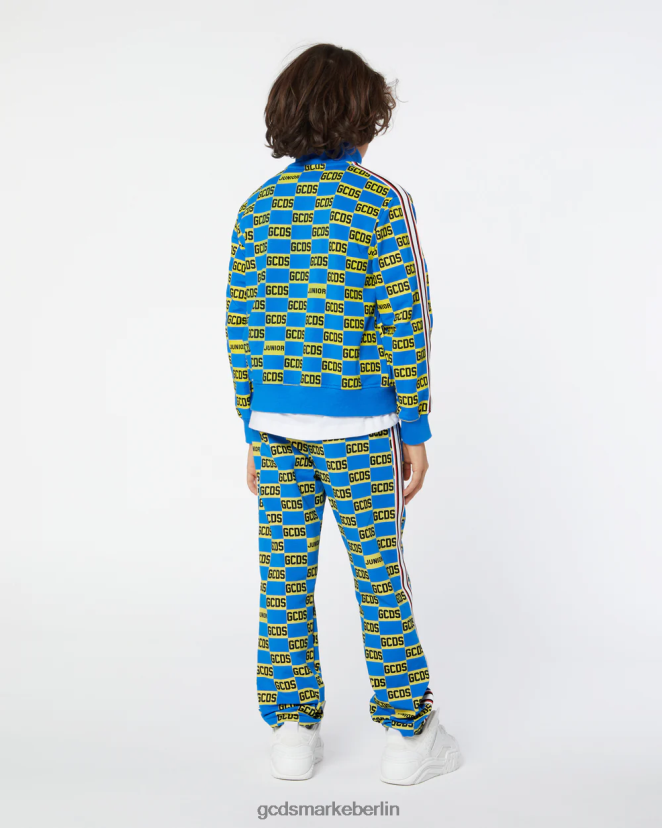 GCDS Kinder Junior-Trainingsanzug mit durchgehendem Logo LP42F682 Mehrfarbig Kleidung