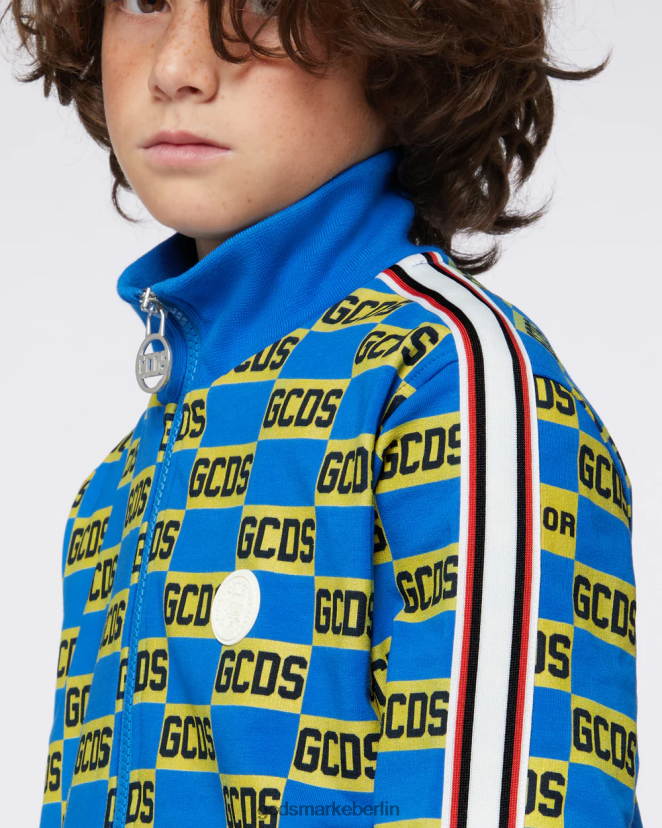 GCDS Kinder Junior-Trainingsanzug mit durchgehendem Logo LP42F682 Mehrfarbig Kleidung