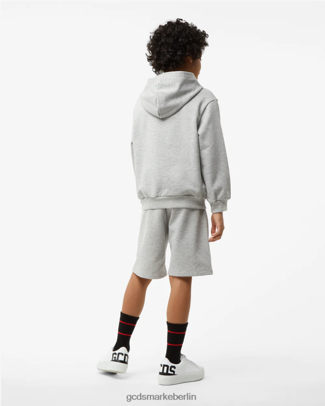 GCDS Kinder Kapuzenpullover „Spongebob Italico“ für Kinder LP42F703 grau Kleidung