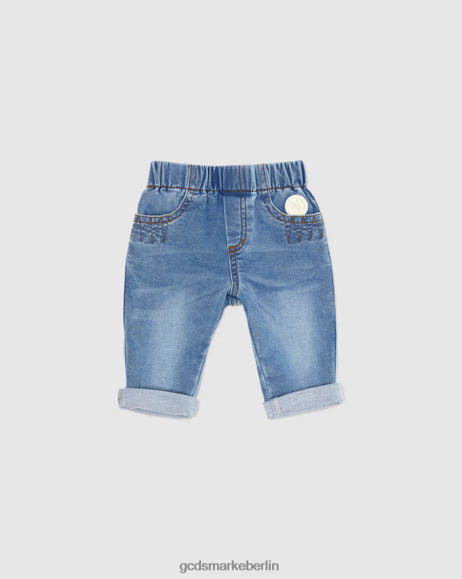 GCDS Kinder Baby-Jeanshose LP42F622 hellblau Kleidung