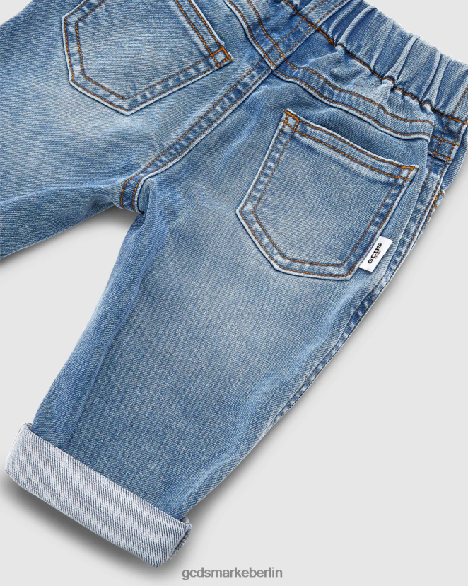 GCDS Kinder Baby-Jeanshose LP42F622 hellblau Kleidung