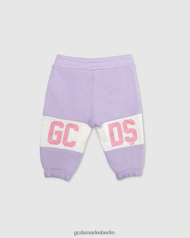 GCDS Kinder Baby-Jogginghose mit Logoband LP42F623 lila Kleidung