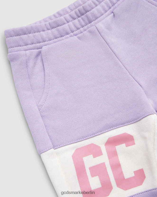 GCDS Kinder Baby-Jogginghose mit Logoband LP42F623 lila Kleidung