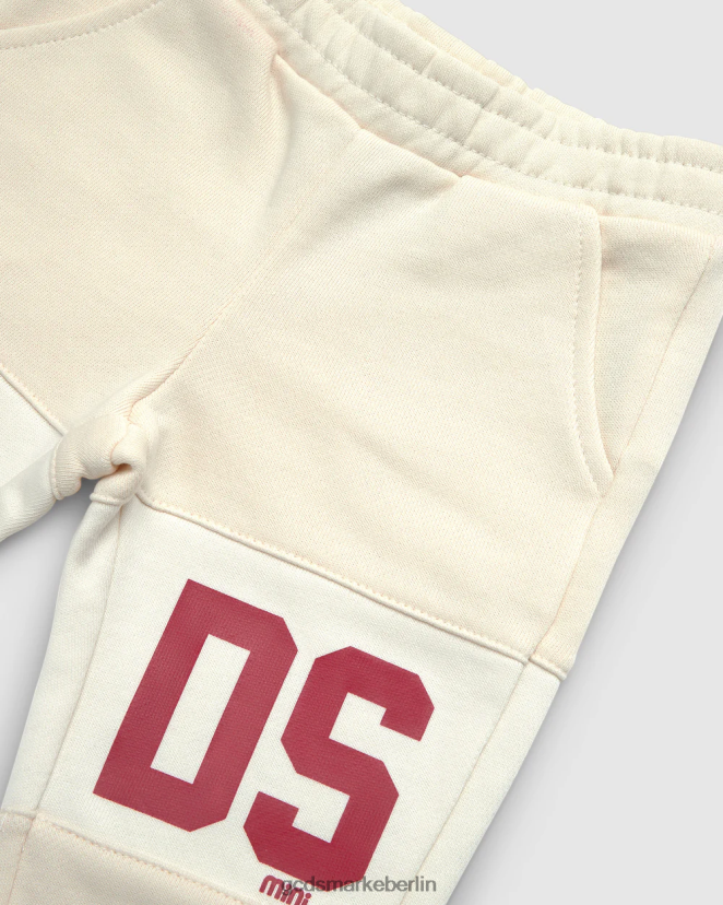 GCDS Kinder Baby-Jogginghose mit Logoband LP42F624 Schaumgrau Kleidung