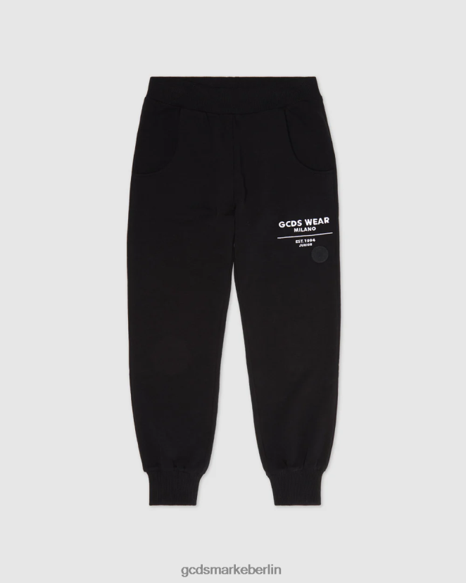 GCDS Kinder Jogginghose für Kinder LP42F735 Schwarz Kleidung