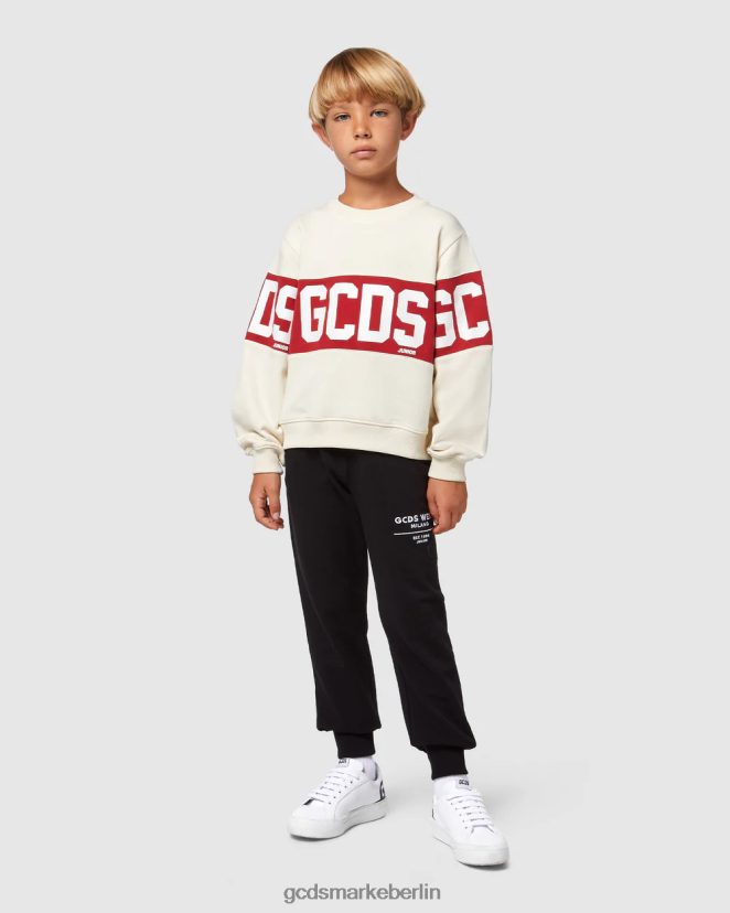 GCDS Kinder Jogginghose für Kinder LP42F735 Schwarz Kleidung