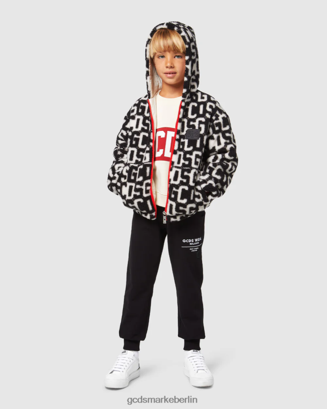 GCDS Kinder Jogginghose für Kinder LP42F735 Schwarz Kleidung