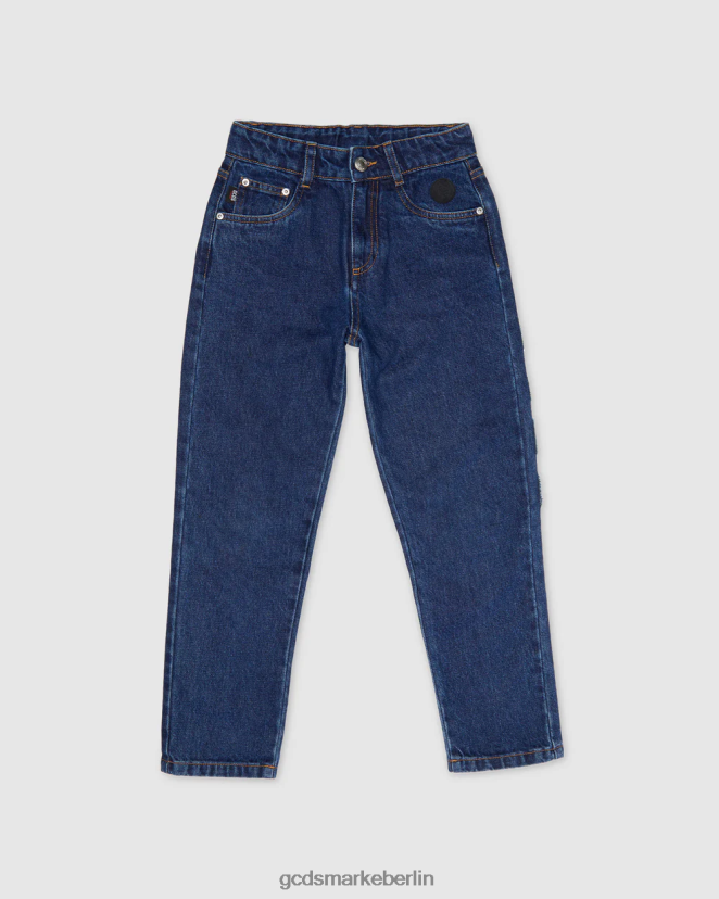 GCDS Kinder Junior-Bucket-Denim-Hose LP42F733 hellblau Kleidung