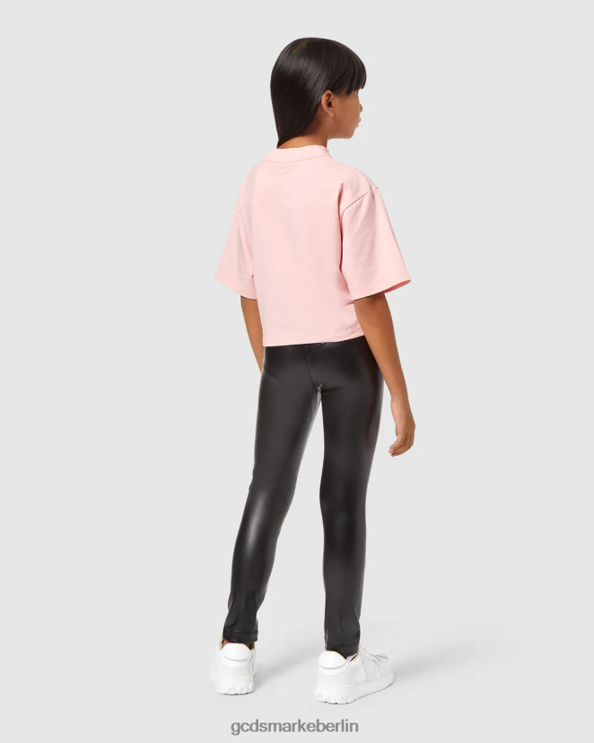 GCDS Kinder Junior-Leggings LP42F817 Schwarz Kleidung