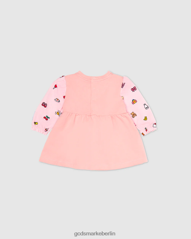 GCDS Kinder Baby-Hallo-Kitty-Kleid LP42F618 Rosa Kleidung