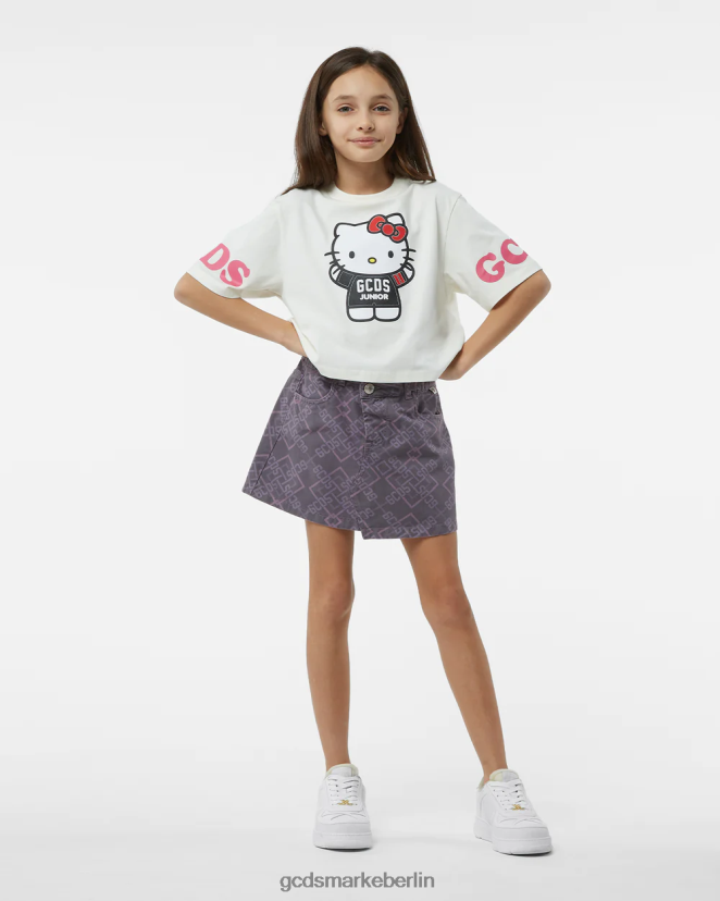 GCDS Kinder Junior-Jeansrock LP42F806 Mehrfarbig Kleidung
