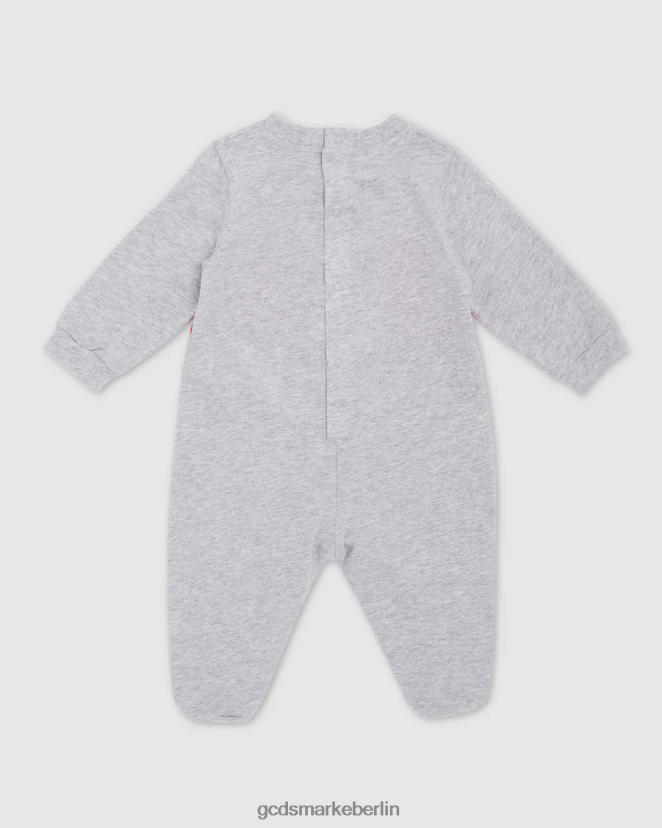 GCDS Kinder Playsuit mit Logo-Motiv LP42F571 grau Kleidung