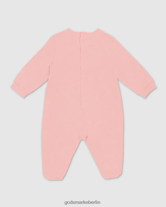 GCDS Kinder Playsuit mit Logo-Motiv LP42F575 Rosa Kleidung