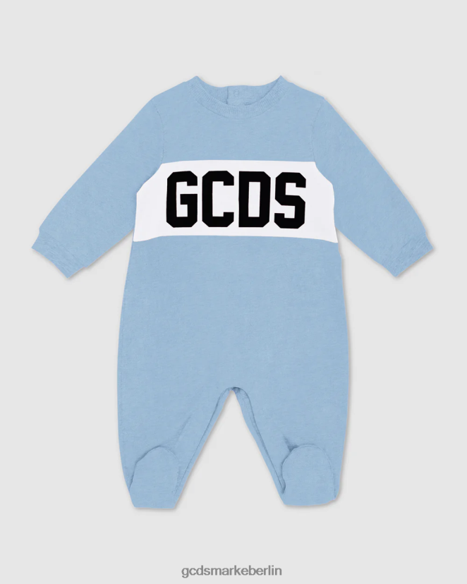 GCDS Kinder Playsuit mit Logo-Motiv LP42F579 hellblau Kleidung