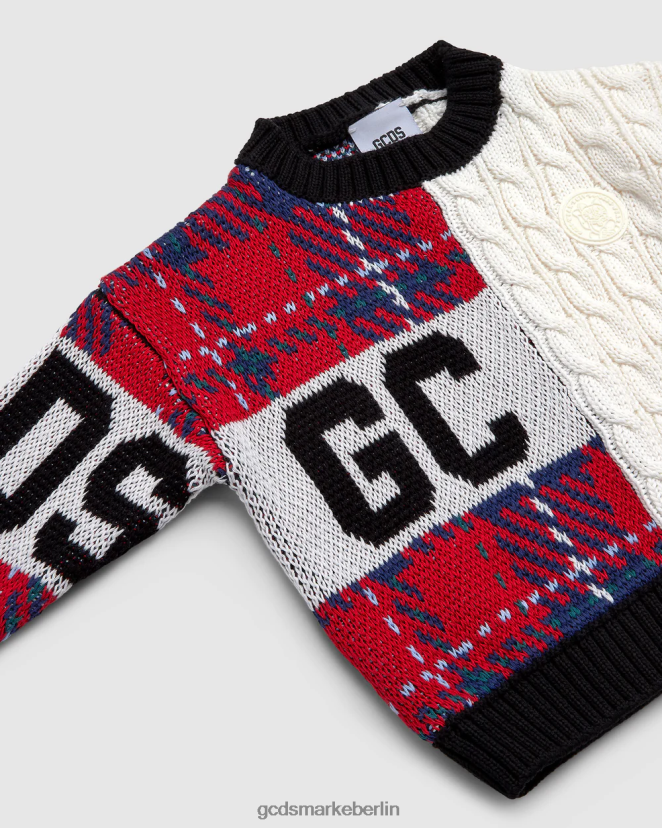 GCDS Kinder Pullover mit Baby-Logoband LP42F610 Mehrfarbig Kleidung
