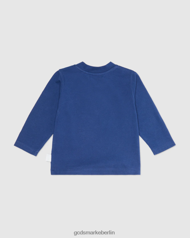 GCDS Kinder Baby-Kittho-T-Shirt LP42F629 Blau Kleidung
