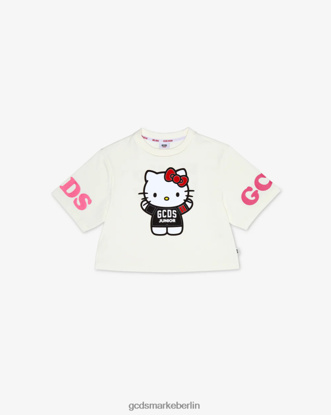 GCDS Kinder Junior-Hello-Kitty-T-Shirt LP42F792 cremefarben Kleidung