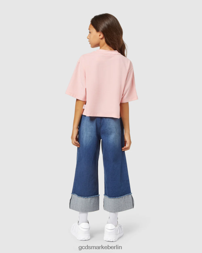 GCDS Kinder Kirsch-T-Shirt für Kinder LP42F801 Rosa Kleidung