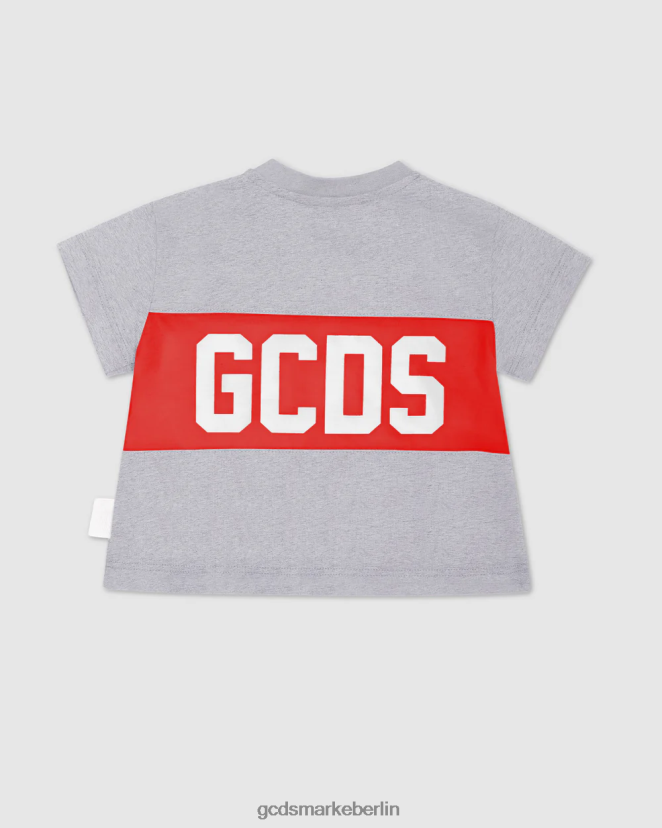 GCDS Kinder T-Shirt mit Baby-Logomotiv LP42F634 grau Kleidung