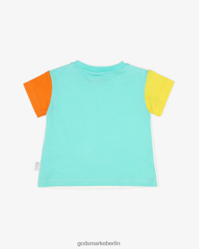 GCDS Kinder T-Shirt mit Tierbabys LP42F641 Mehrfarbig Kleidung