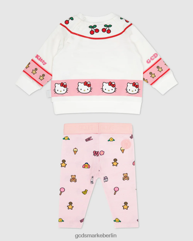 GCDS Kinder Baby-Hallo-Kitty-Trainingsanzug LP42F592 Rosa Kleidung