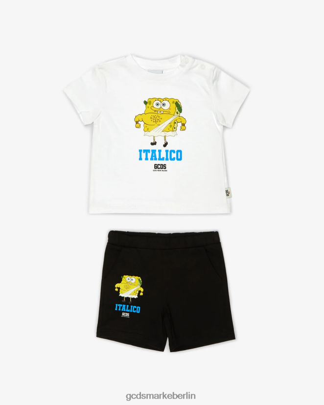GCDS Kinder Baby-Trainingsanzug „Spongebob Italico“. LP42F605 Mehrfarbig Kleidung