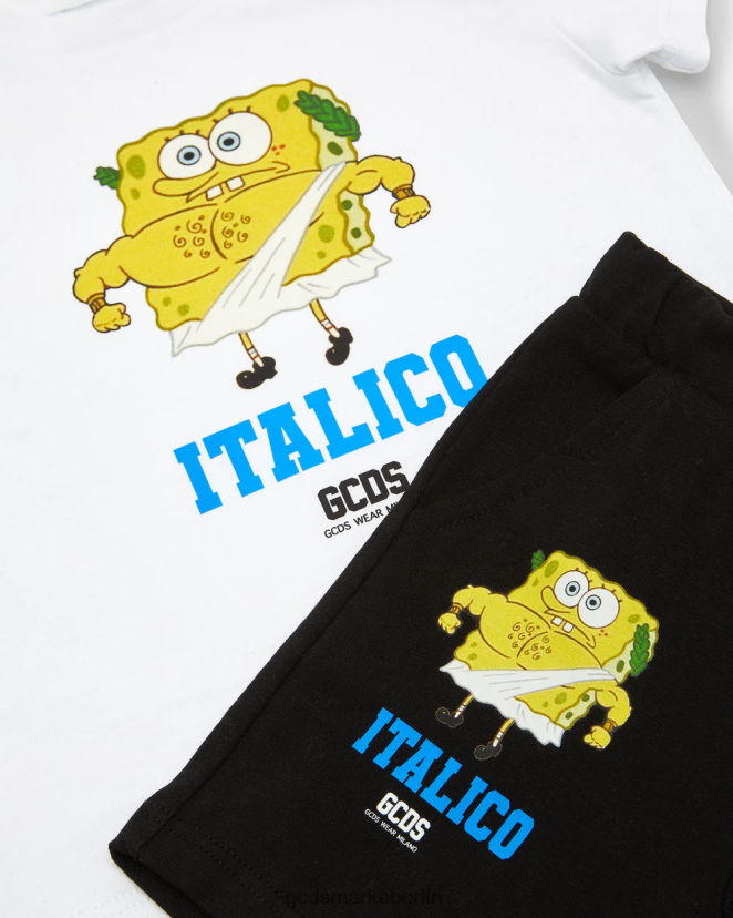 GCDS Kinder Baby-Trainingsanzug „Spongebob Italico“. LP42F605 Mehrfarbig Kleidung