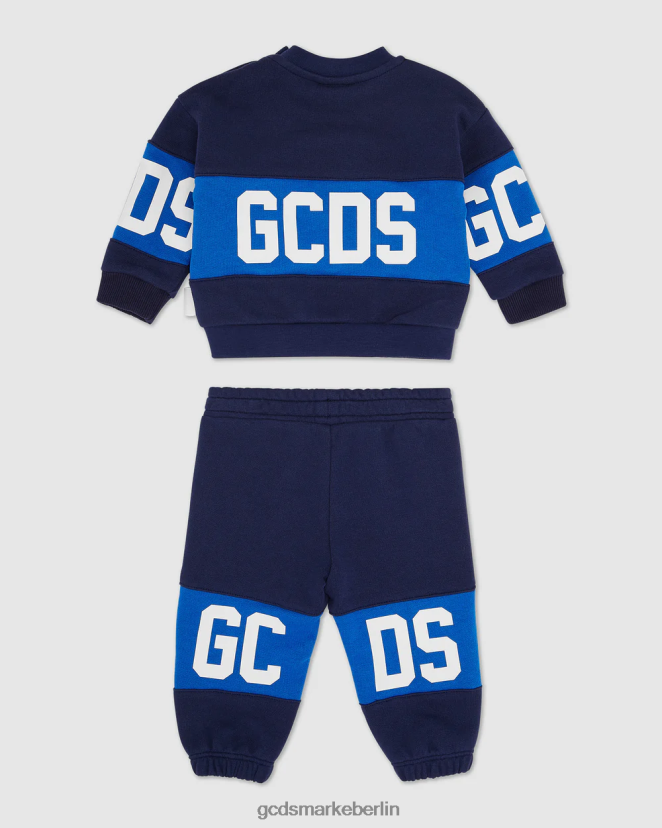 GCDS Kinder Baby-Trainingsanzug mit Logo-Motiv LP42F597 Dunkelblau Kleidung