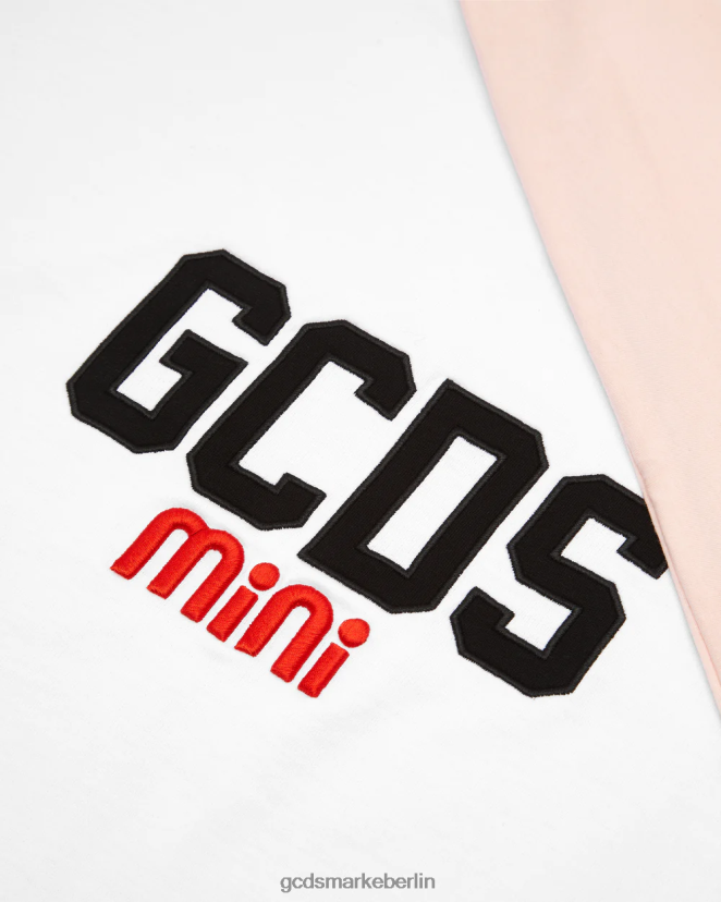 GCDS Kinder Babydecke aus Baumwolle mit Logo LP42F653 Perlrose Zubehörteil
