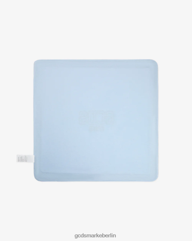 GCDS Kinder Babydecke aus Baumwolle mit Logo LP42F654 Engelsblau Zubehörteil