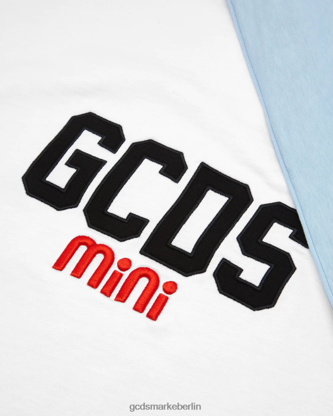 GCDS Kinder Babydecke aus Baumwolle mit Logo LP42F654 Engelsblau Zubehörteil