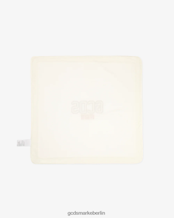 GCDS Kinder Babydecke aus Baumwolle mit Logo LP42F655 cremefarben Zubehörteil