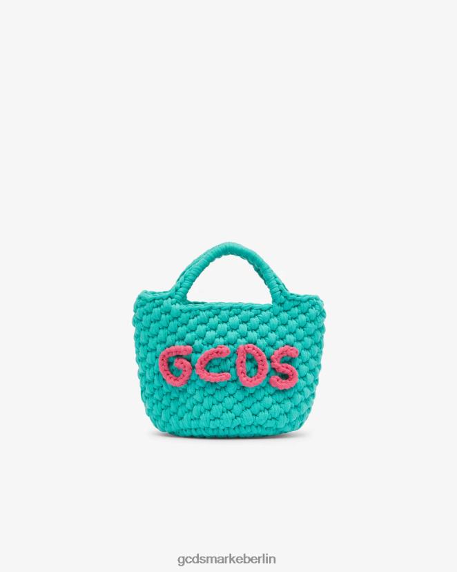 GCDS Kinder Mini-Häkeltasche für Kinder LP42F781 hellblau Zubehörteil