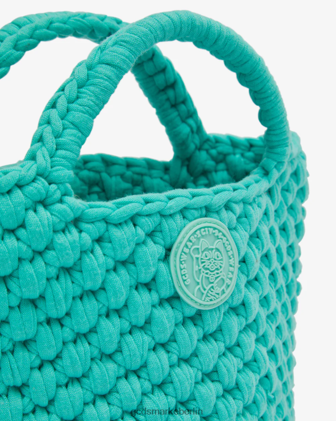 GCDS Kinder Mini-Häkeltasche für Kinder LP42F781 hellblau Zubehörteil