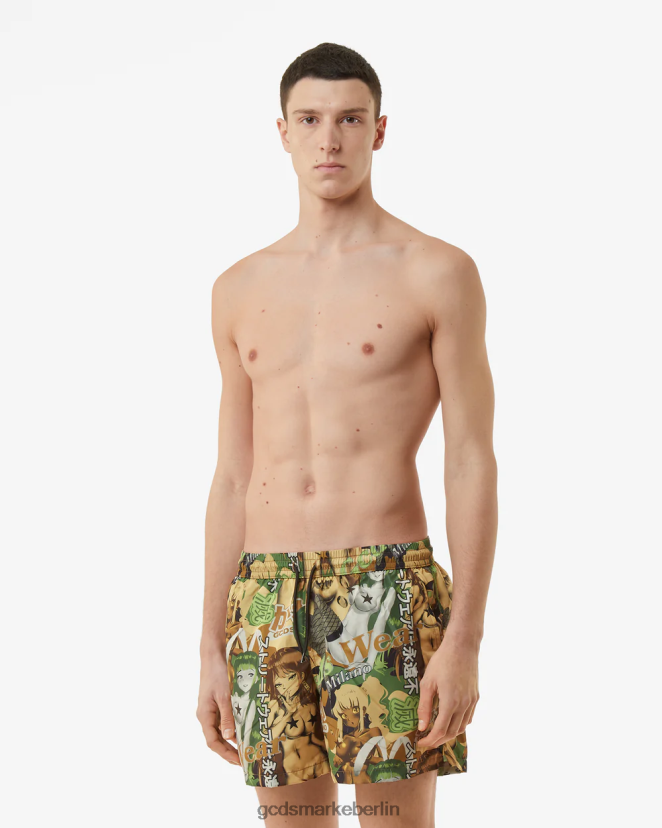 GCDS Männer Hentai-Badeshorts LP42F155 Mehrfarbig Kleidung