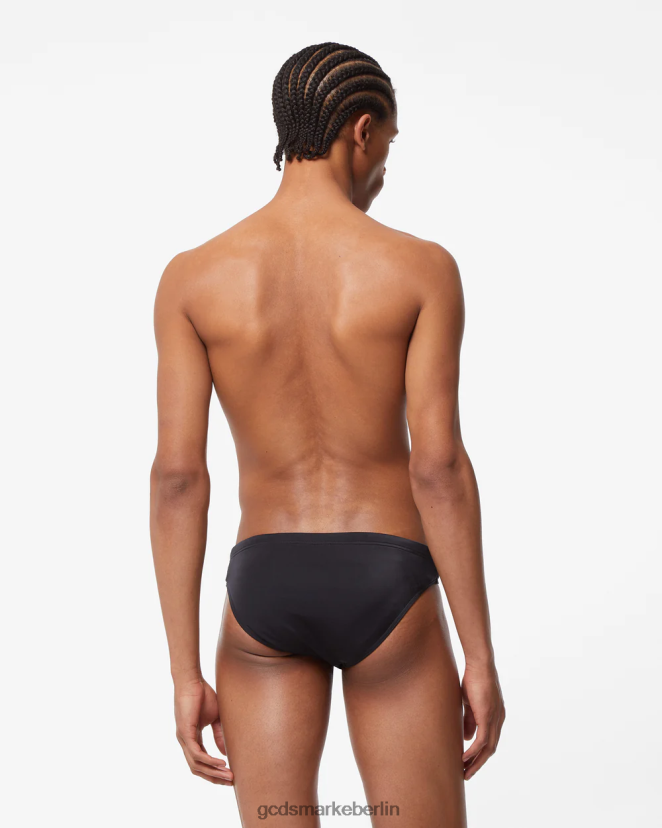 GCDS Männer klassischer Slip mit Logo LP42F159 Schwarz Kleidung