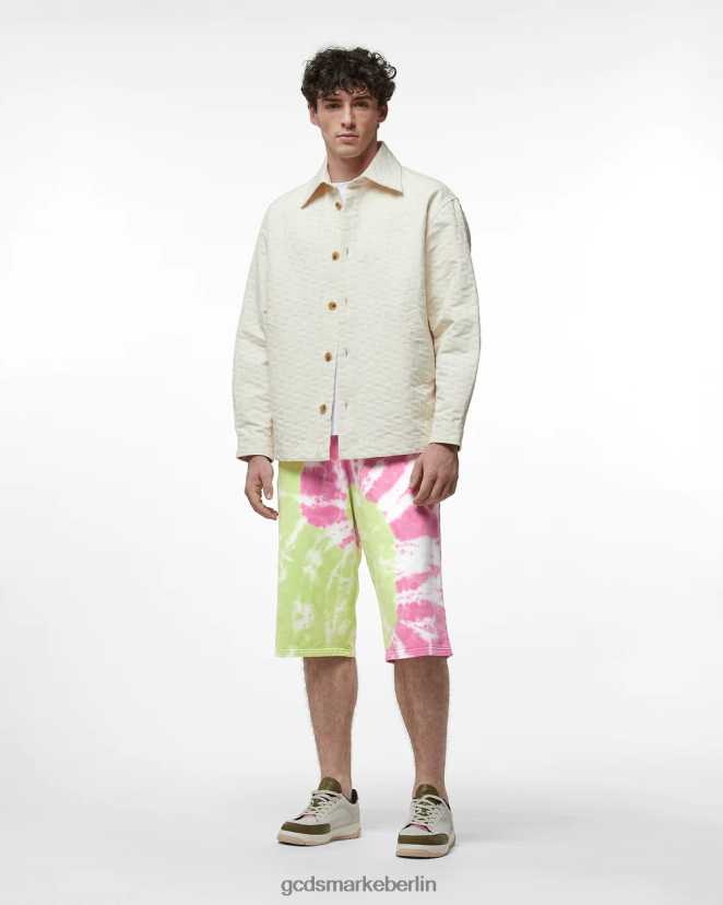 GCDS Männer Batik-Sweatshorts LP42F136 Mehrfarbig Kleidung