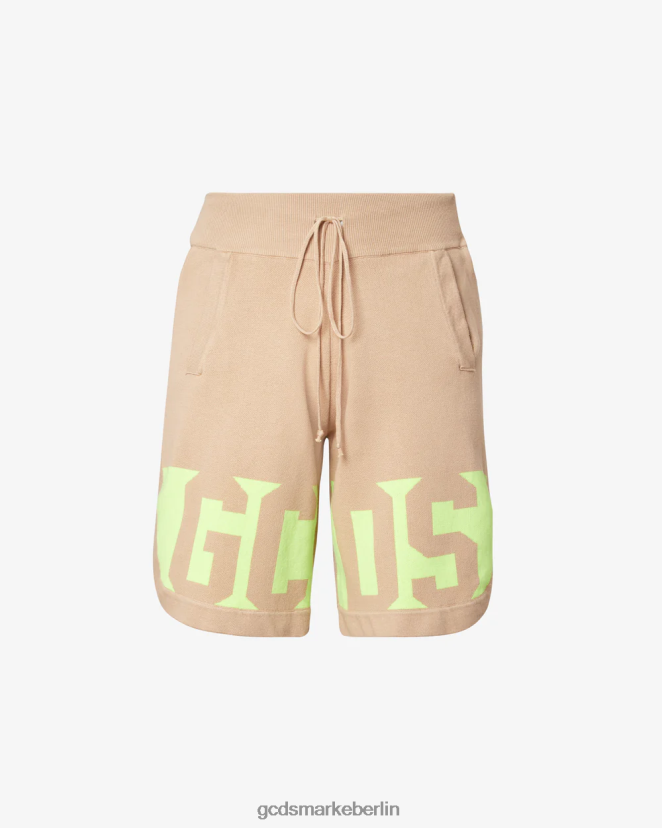 GCDS Männer Bermuda mit niedrigem Bund LP42F116 Beige Kleidung