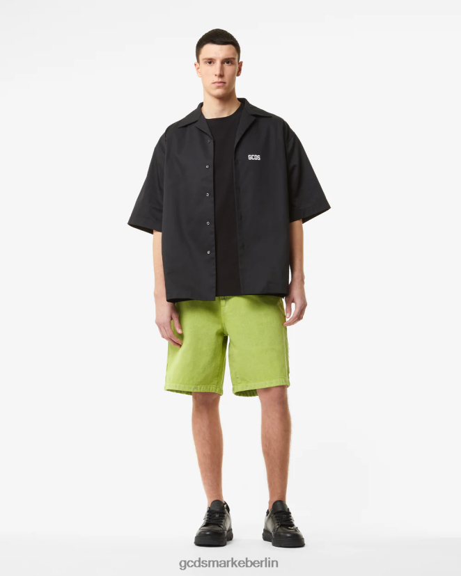 GCDS Männer Eimer gebleichte Bermuda LP42F135 Kalk Kleidung