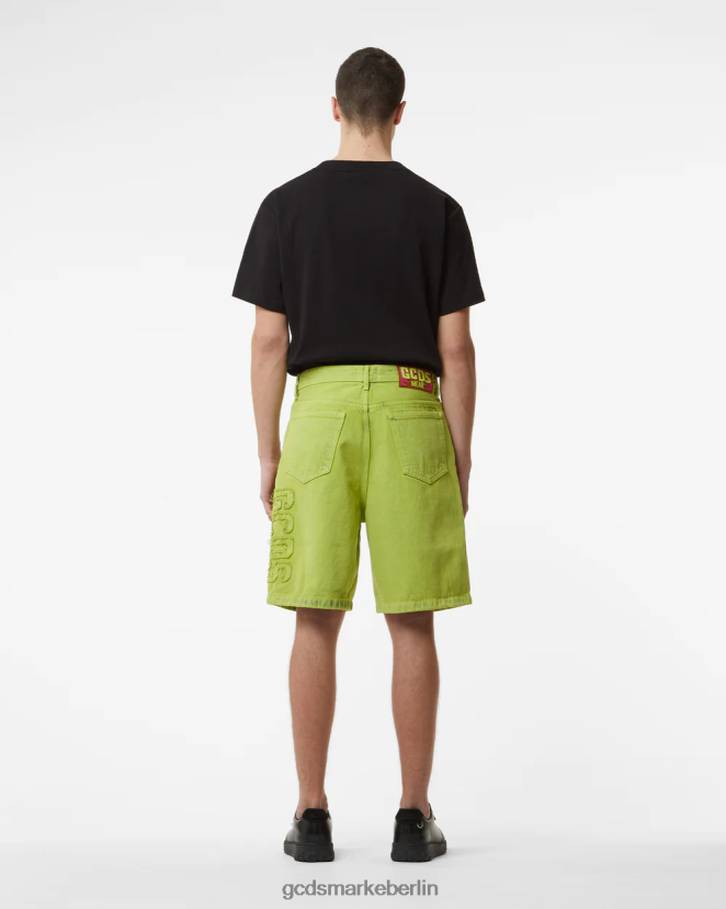 GCDS Männer Eimer gebleichte Bermuda LP42F135 Kalk Kleidung
