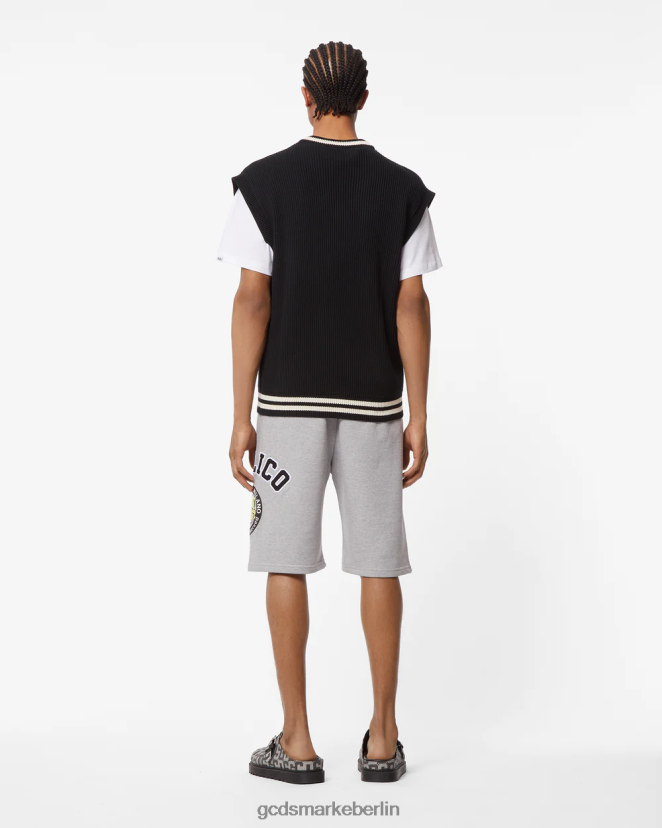 GCDS Männer SpongeBob Italico Basic Bermuda LP42F137 grau Kleidung