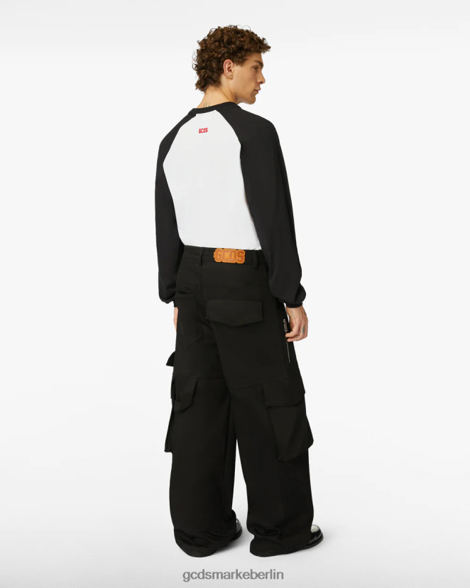 GCDS Männer Ultracargo-Hose LP42F110 Schwarz Kleidung
