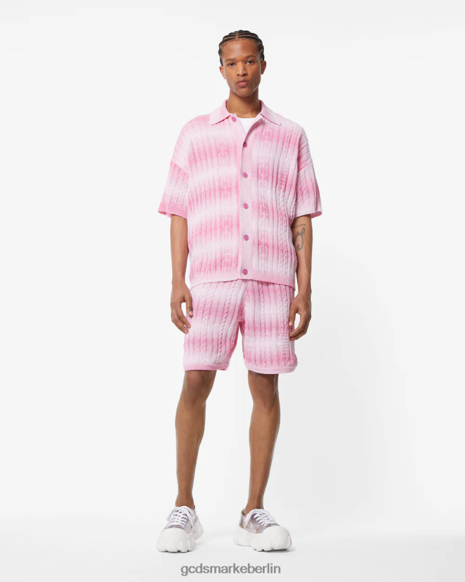 GCDS Männer Zöpfe verschlechtern Shorts LP42F114 Fuchsie Kleidung