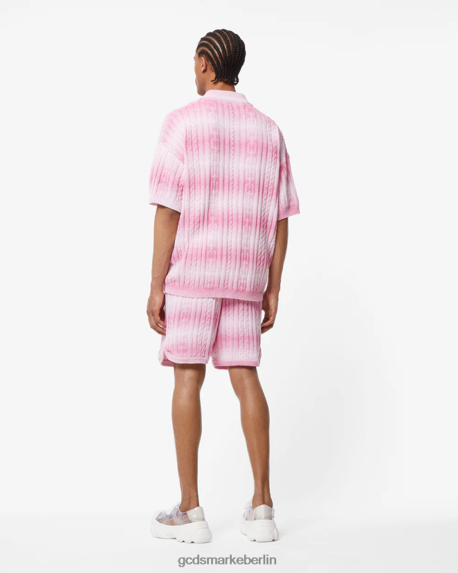 GCDS Männer Zöpfe verschlechtern Shorts LP42F114 Fuchsie Kleidung