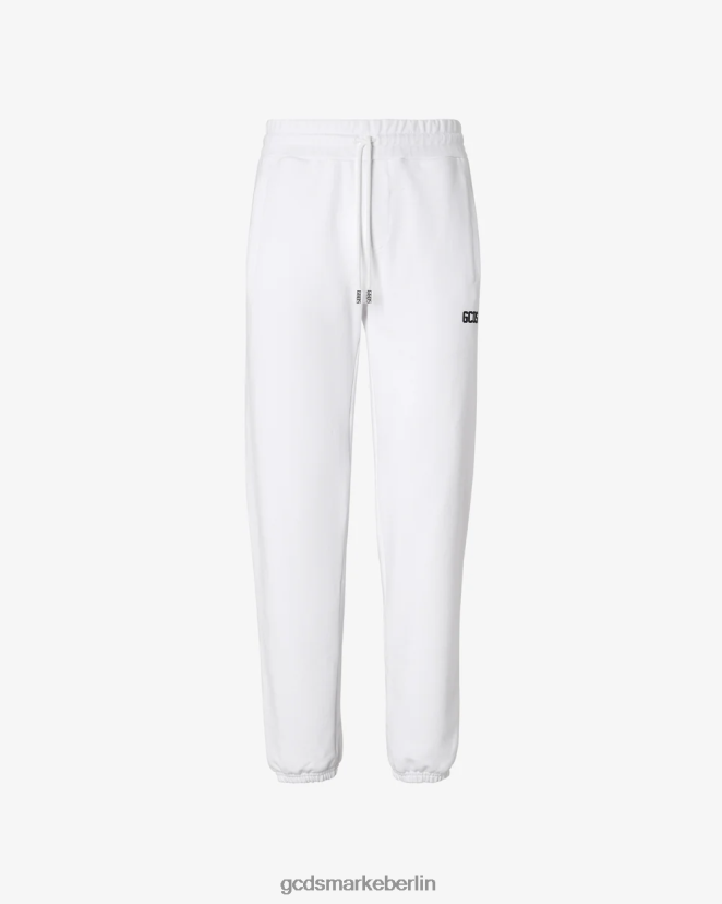 GCDS Männer Öko-Basic-Jogginghose LP42F132 Weiß Kleidung