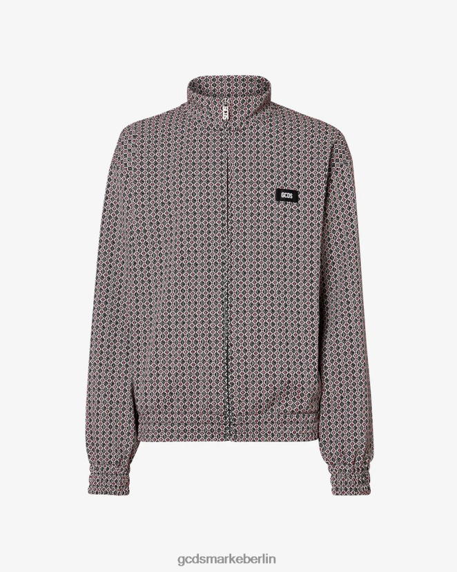 GCDS Männer Trainingsoberteil mit Jacquard-Mikrologo LP42F50 Mehrfarbig Kleidung