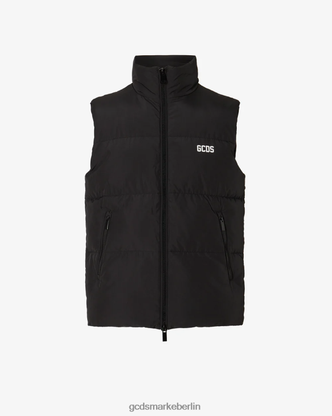 GCDS Männer Puffärmel-Weste mit niedrigem Band LP42F11 Weiß Kleidung