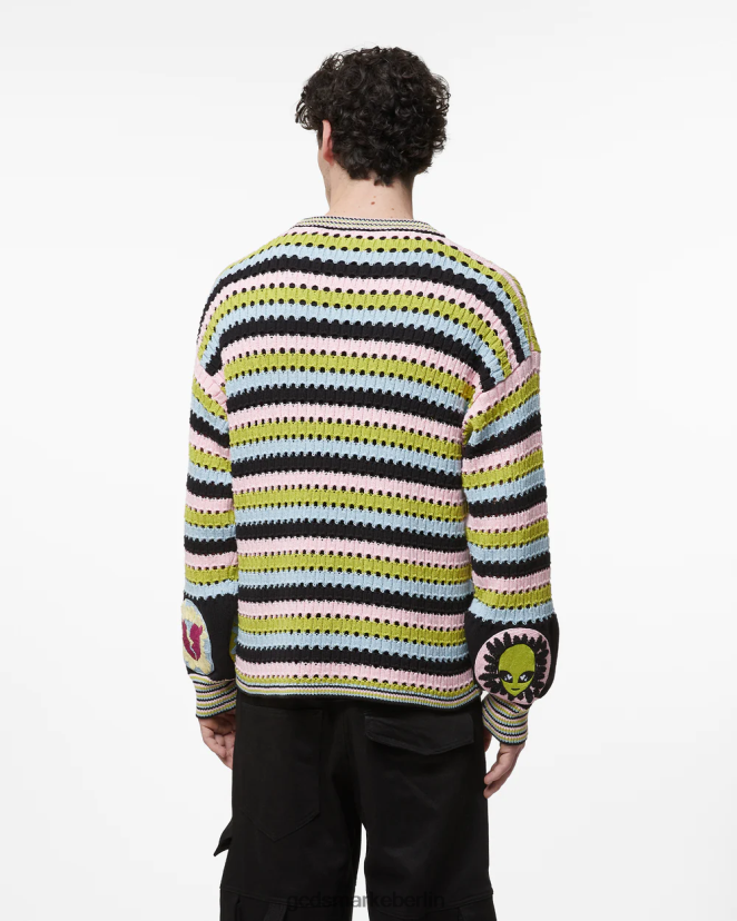 GCDS Männer Häkelpullover LP42F30 Mehrfarbig Kleidung