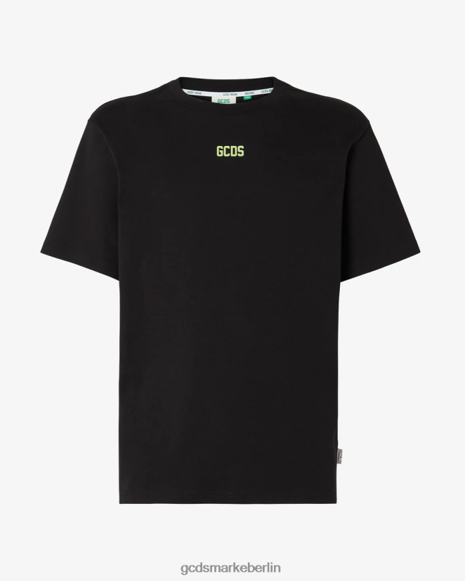 GCDS Männer Normales T-Shirt mit Öko-Logo LP42F108 Kalk Kleidung