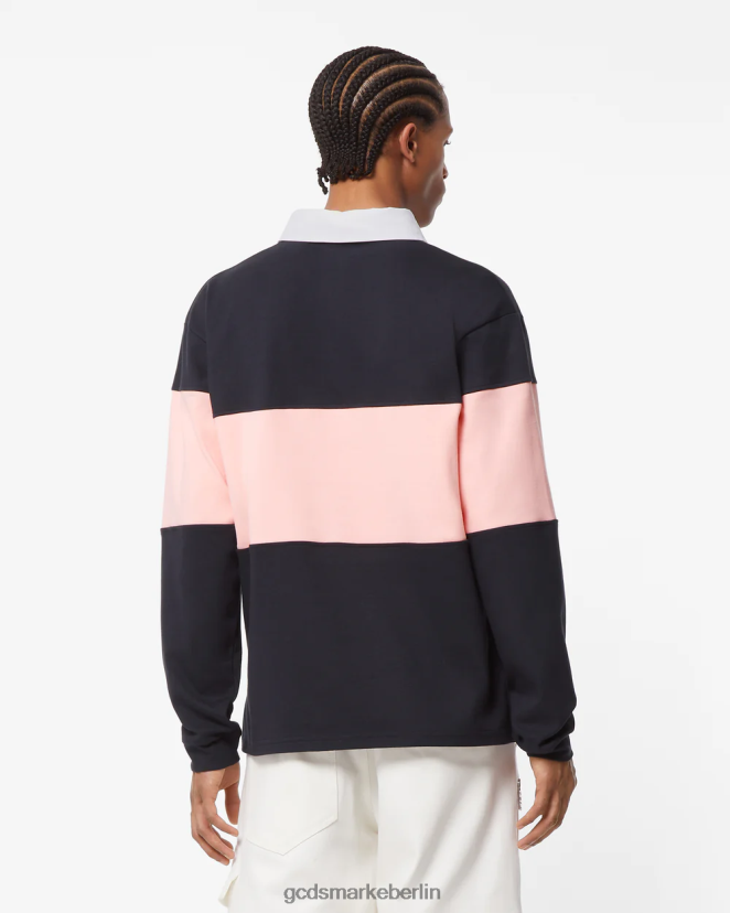 GCDS Männer Poloshirt mit Kittho-Stickerei und Bandlogo LP42F104 Mehrfarbig Kleidung